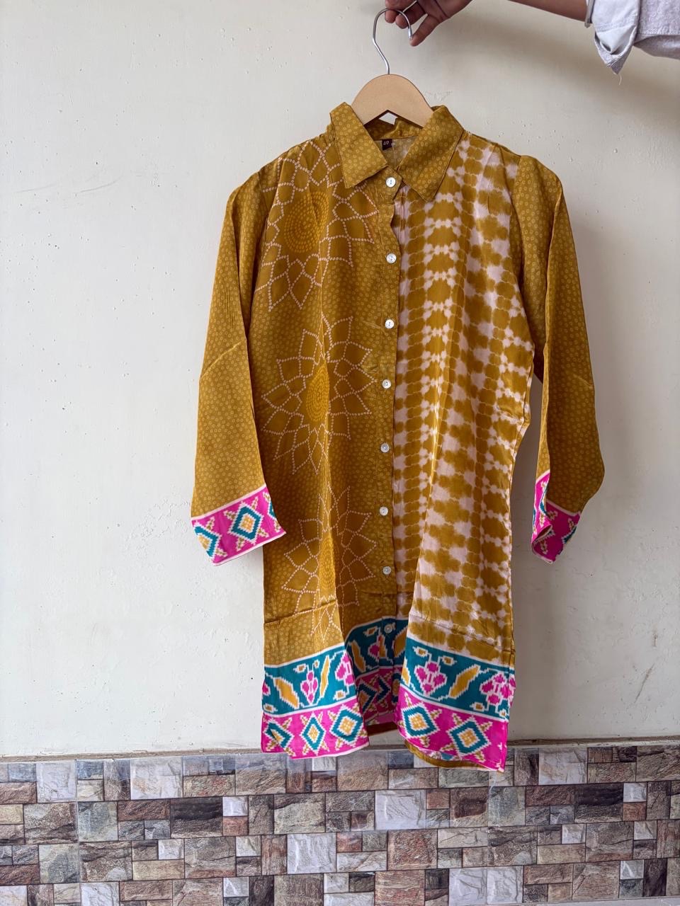 Bandhani Print Crape Top