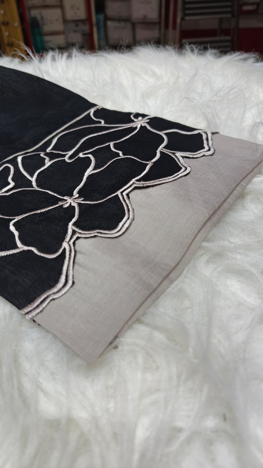 Black Cutwork Cord Set view 3